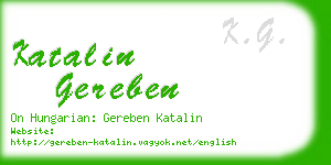 katalin gereben business card